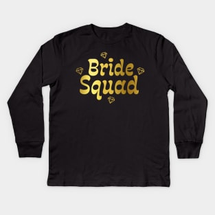 Bride Squad Kids Long Sleeve T-Shirt